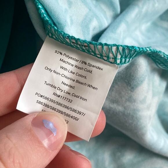 NWT Tranquility Skort 2XL Boho Geometric Pull On Stretch Blue Athletic Golf XXL - Picture 6 of 16